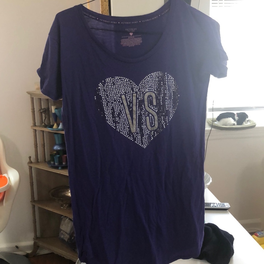 Purple Victoria’s Secret sequin heart nightgown